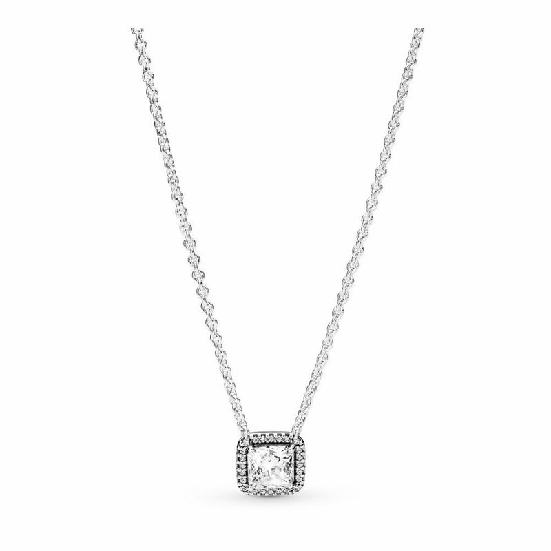 Pandora Timeless Elegance Necklace - Sterling Silver/Cubic Zirconia - Canada | SU9654TS